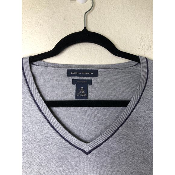 Banana Republic Gray V-Neck Sweater - Picture 7 of 9